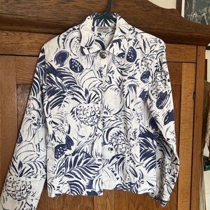 Chicos lightweight cotton jacket size 0